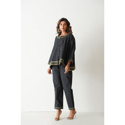 Keva Clothing Woo Woo Co-Ord - Black (Set of 2)