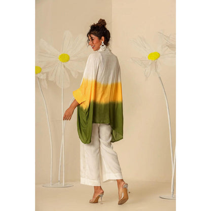 Keva Clothing Yellow Green Ombre Kaftan Shirt
