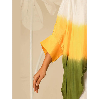 Keva Clothing Yellow Green Ombre Kaftan Shirt