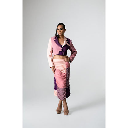 KHUMAAR SHUCHI BHUTANI The London Blush Multi-Color Co-Ord Set