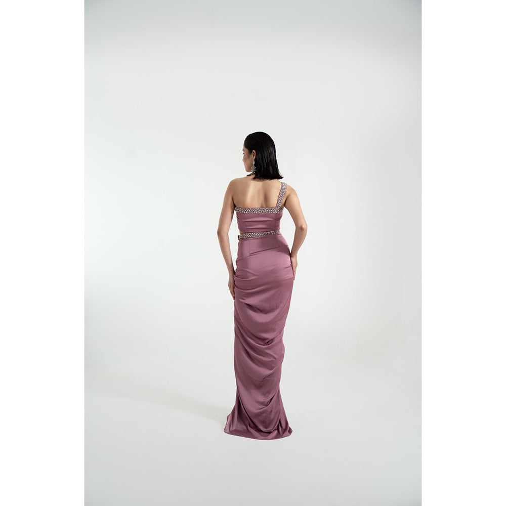KHUMAAR SHUCHI BHUTANI The Mystic Vision Mauve Co-Ord Set