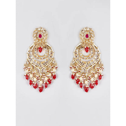 KIARA Jahara Chandbali Earrings 22KT Gold Plated
