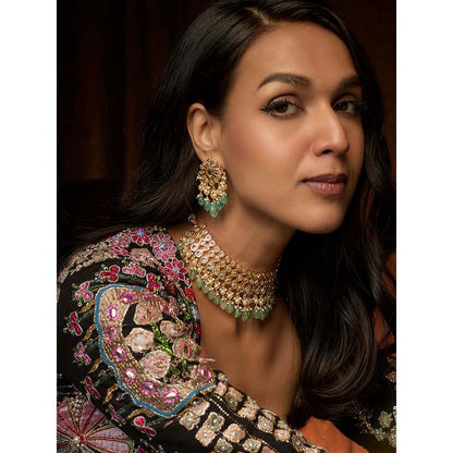 KIARA Suraiya Choker and Earring 22KT Gold Plated