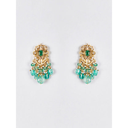 KIARA Azal Ear Drop and Danglers 22KT Gold Plated