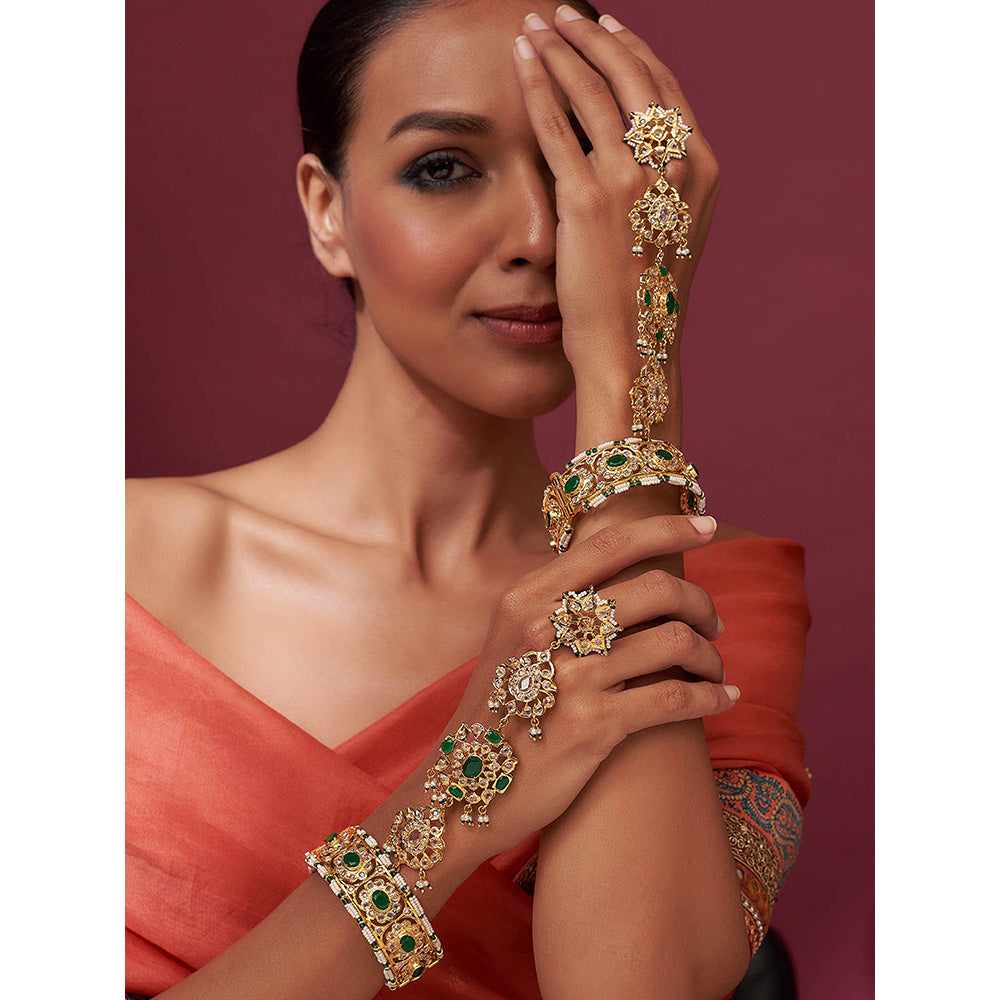 KIARA Tahira Haathphool 22KT Gold Plated