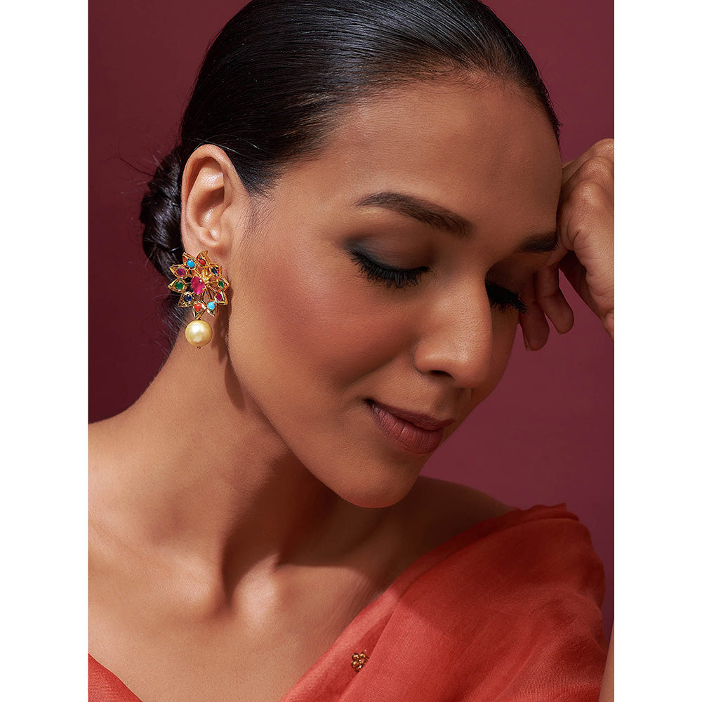 KIARA Amira Earrings 22KT Gold Plated