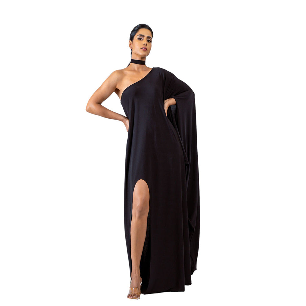 KIRAN GUPTA LABEL Mia Maxi Dress with Choker (Set of 2)