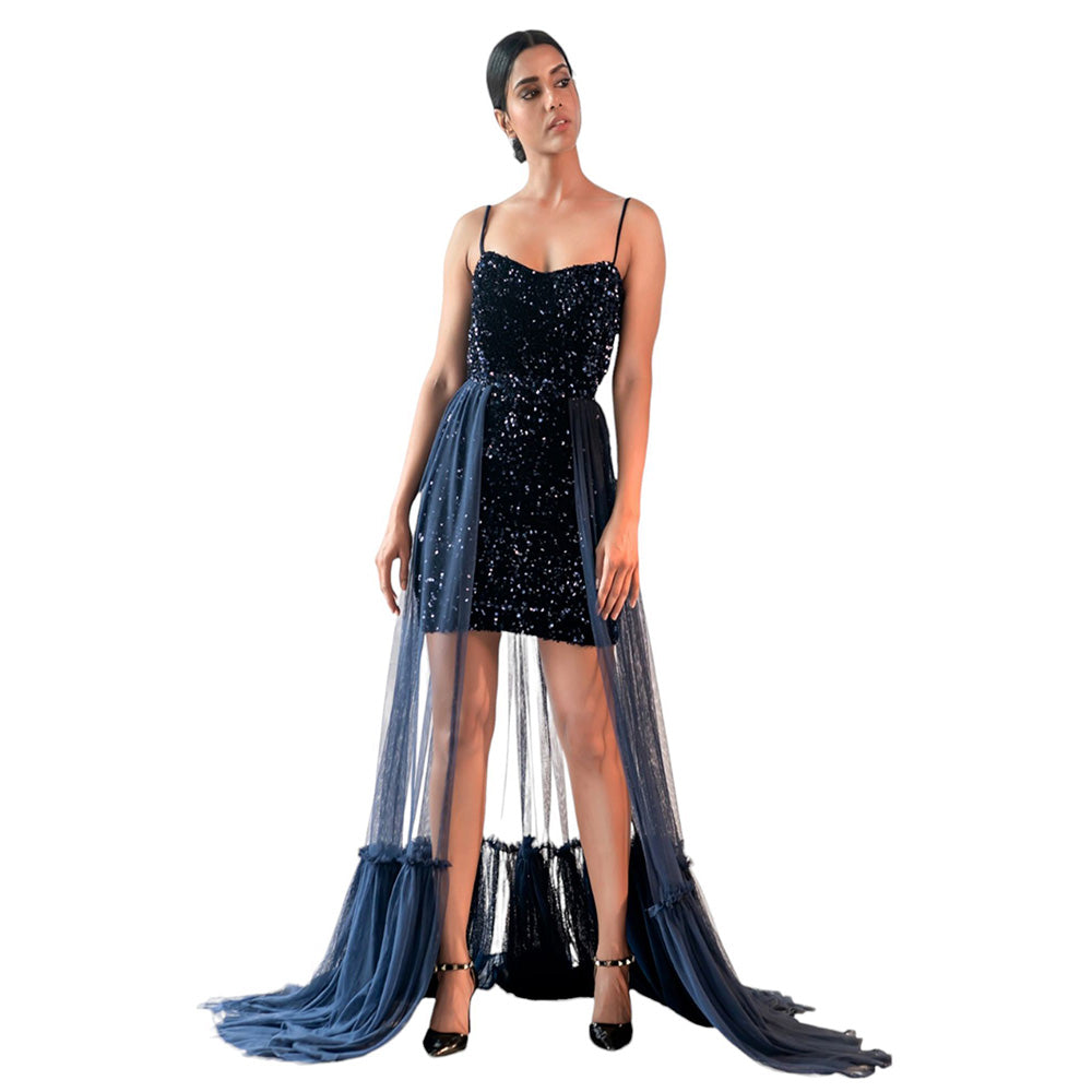 KIRAN GUPTA LABEL Elize Dress with Cape (Set of 2)