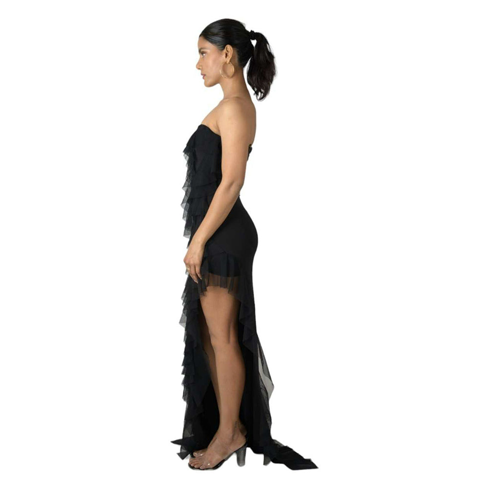 KIRAN GUPTA LABEL Azure Dress with Belt (Set of 2)