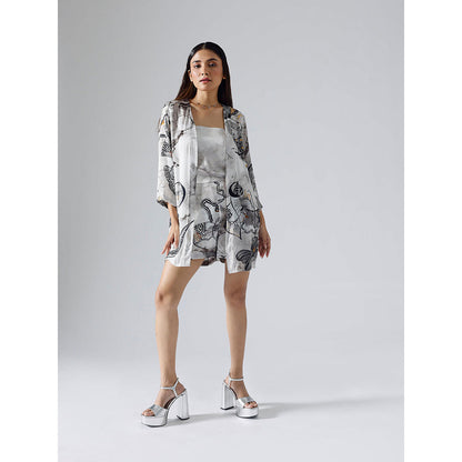 Klad Reflect Monochrome Jacket with Inner and Shorts Belt (Set of 4)