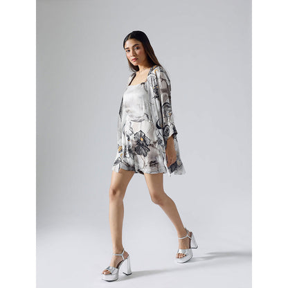 Klad Reflect Monochrome Jacket with Inner and Shorts Belt (Set of 4)