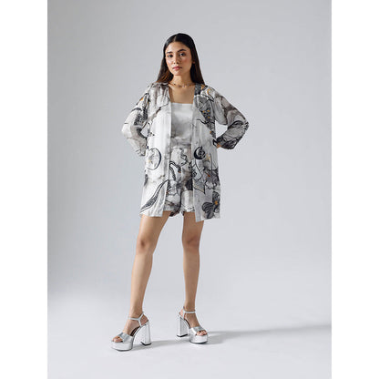 Klad Reflect Monochrome Jacket with Inner and Shorts Belt (Set of 4)