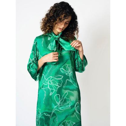 Klad Marbled Floral Mandarin Neck Co-Ord (Set of 3)