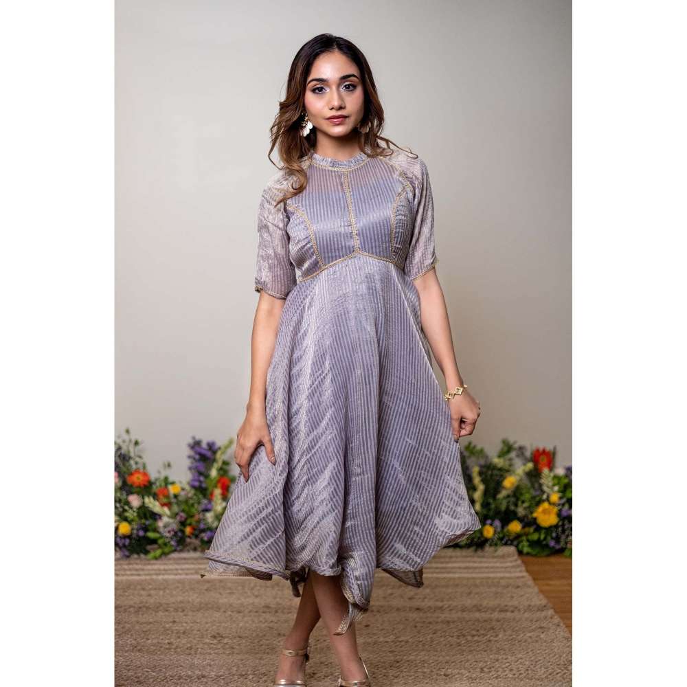 Kosha By Nilima Silver Lining Lavender Dress