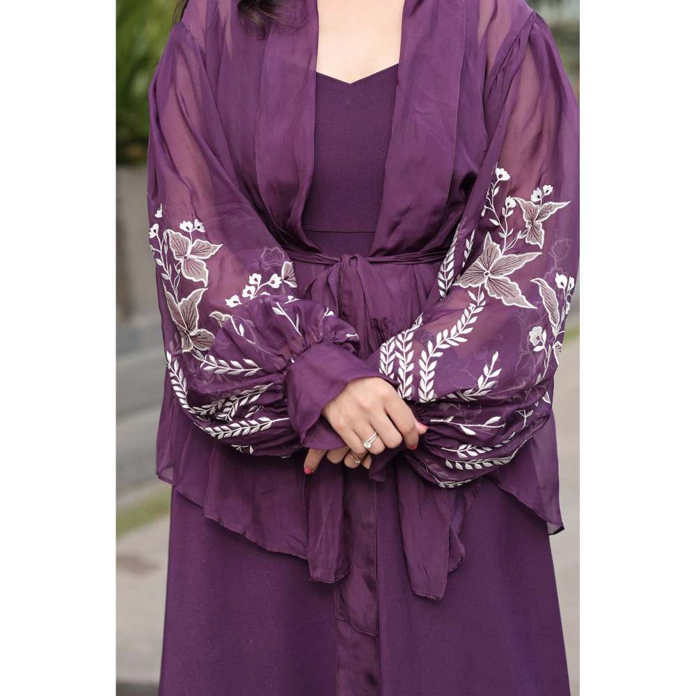 Kosha By Nilima Purple Midi Dress