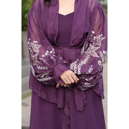 Kosha By Nilima Purple Midi Dress