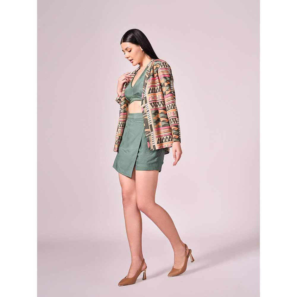 KOSWI Chalk Green Skorts