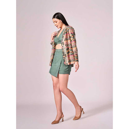 KOSWI Chalk Green Skorts