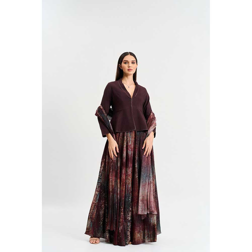 KOSWI Wine Colour Top