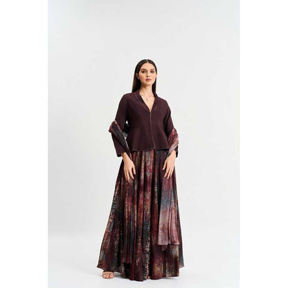 KOSWI Wine Colour Top