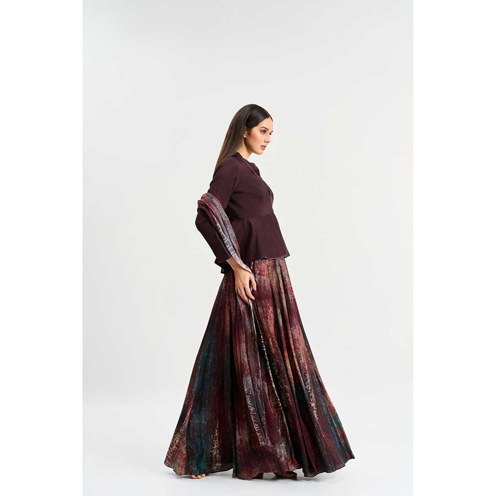 KOSWI Wine Colour Top