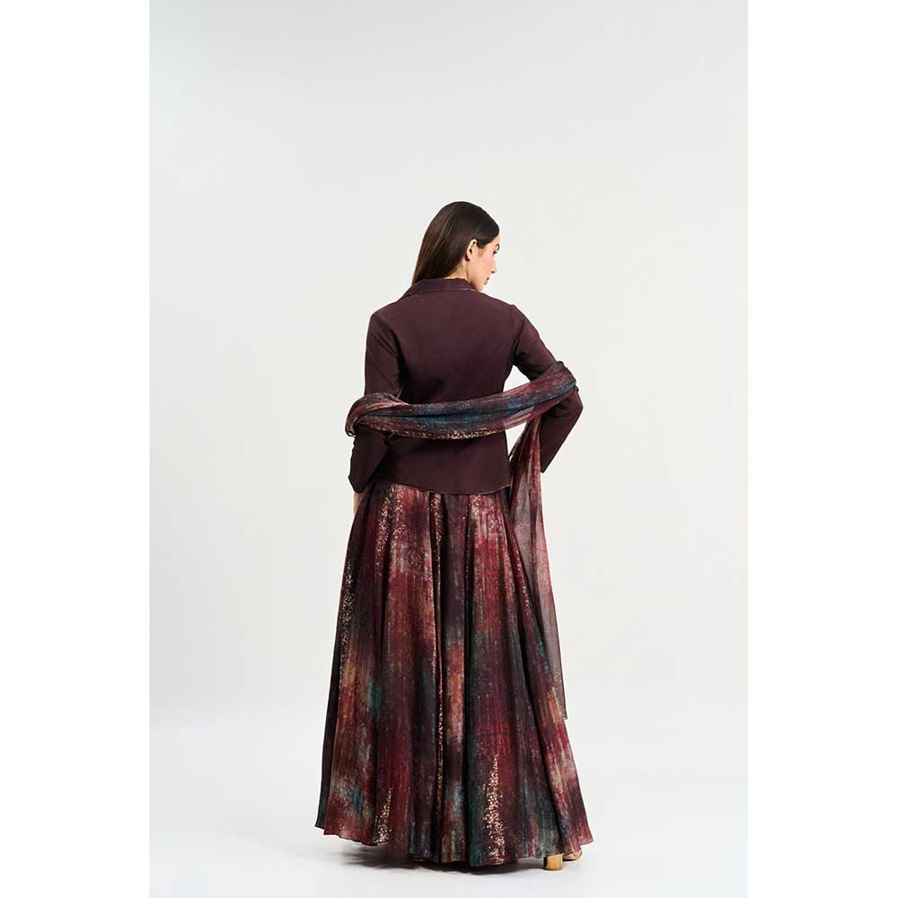 KOSWI Wine Colour Top
