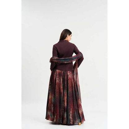 KOSWI Wine Colour Top