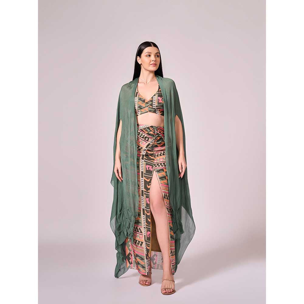 KOSWI Chalk Green Cape