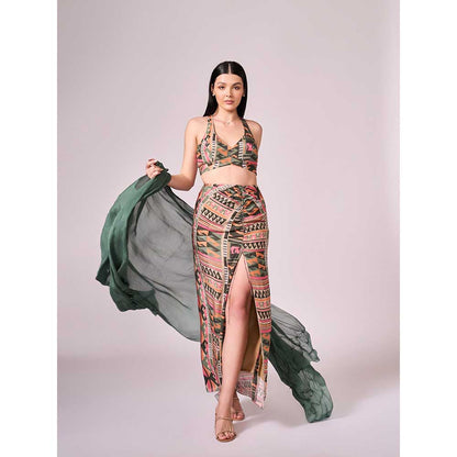 KOSWI Chalk Green Cape