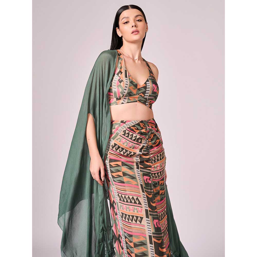 KOSWI Chalk Green Cape