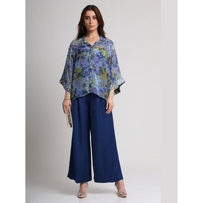 KOSWI Future Dusk Floral Print Shirt