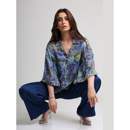 KOSWI Future Dusk Floral Print Shirt