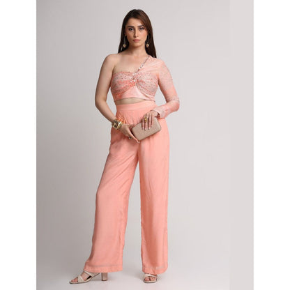 KOSWI Peach Printed Pant