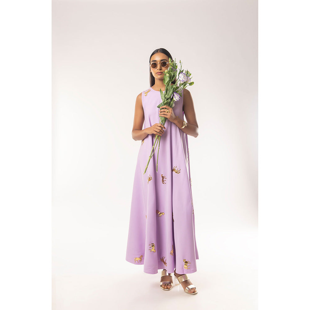 Kriti Bapna Animal Embellished A Line Dress