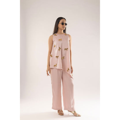 Kriti Bapna Asymmetric Animal Embellished Co-Ord (Set of 2)