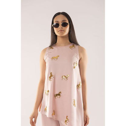 Kriti Bapna Asymmetric Animal Embellished Co-Ord (Set of 2)