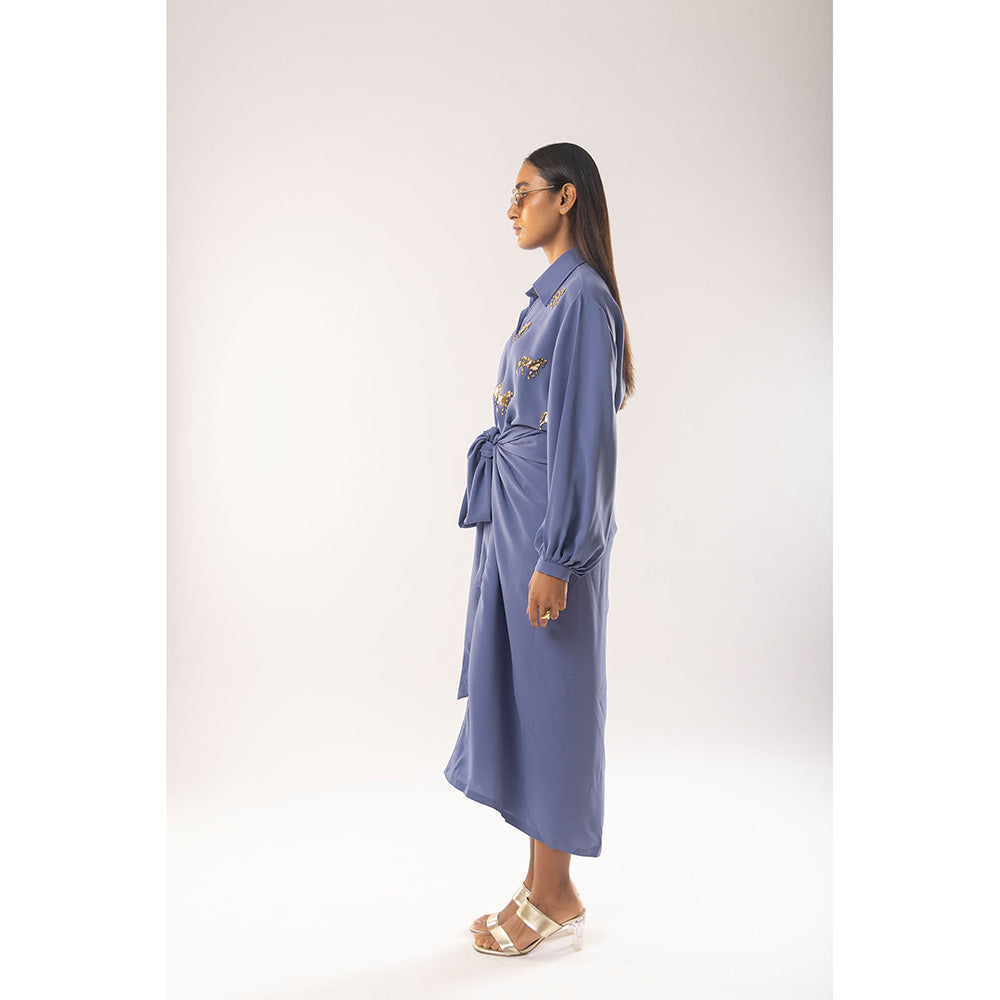 Kriti Bapna Blue Animal Motif Co-Ord (Set of 2)