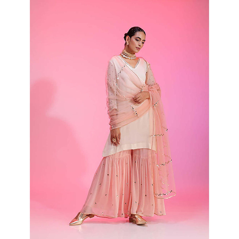 Kudi Pataka Designs Ayesha/Ip Kurta with Sharara and Dupatta