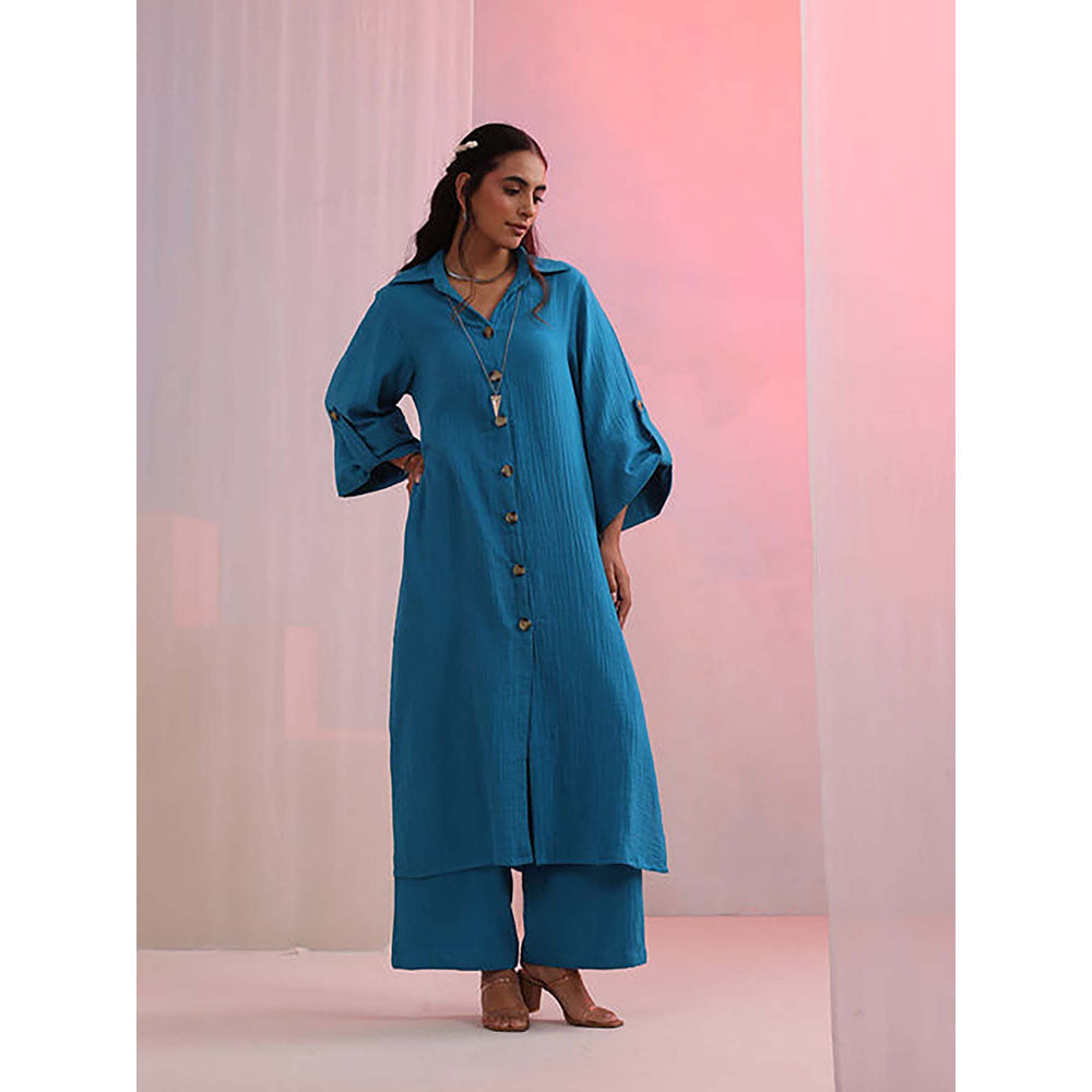 Kudi Pataka Designs Azure Kurta with Pant