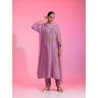Kudi Pataka Designs Lajjo/Li Kurta with Churidar and Dupatta