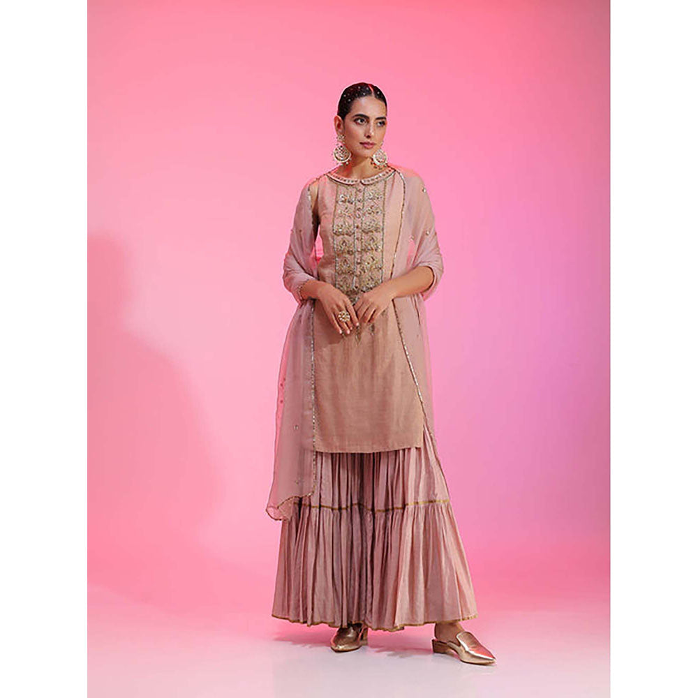 Kudi Pataka Designs Nadira/Pi Kurta with Sharara and Dupatta