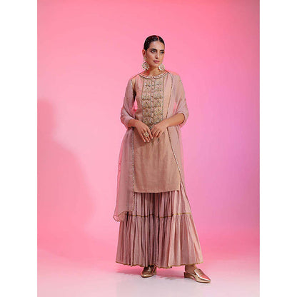 Kudi Pataka Designs Nadira/Pi Kurta with Sharara and Dupatta