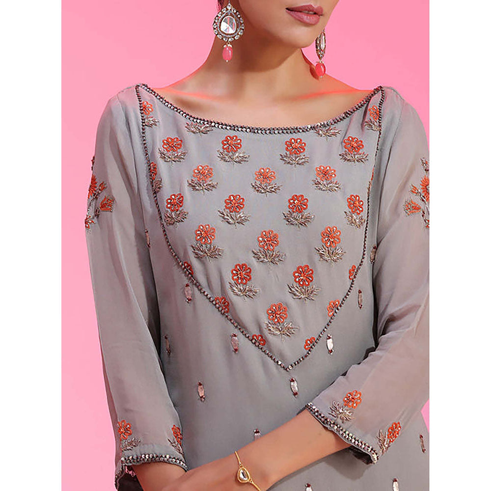 Kudi Pataka Designs Roohi/Go Kurta with Sharara and Dupatta
