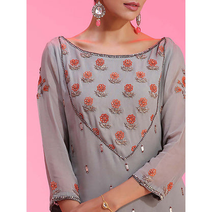 Kudi Pataka Designs Roohi/Go Kurta with Sharara and Dupatta
