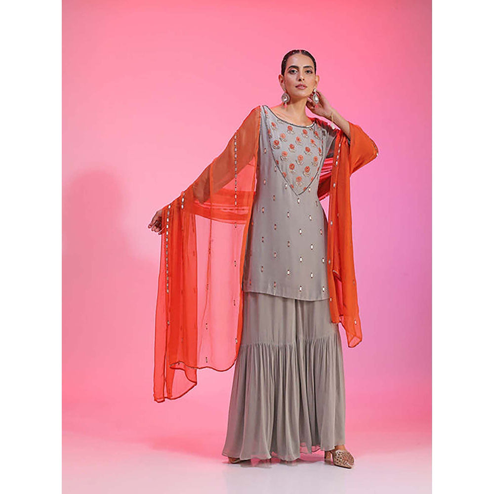 Kudi Pataka Designs Roohi/Go Kurta with Sharara and Dupatta