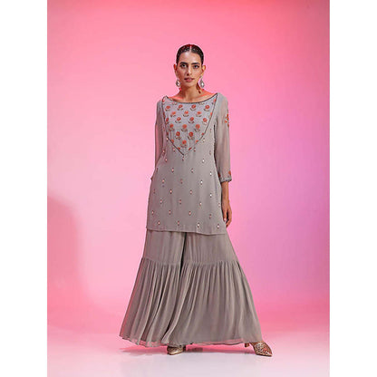 Kudi Pataka Designs Roohi/Go Kurta with Sharara and Dupatta
