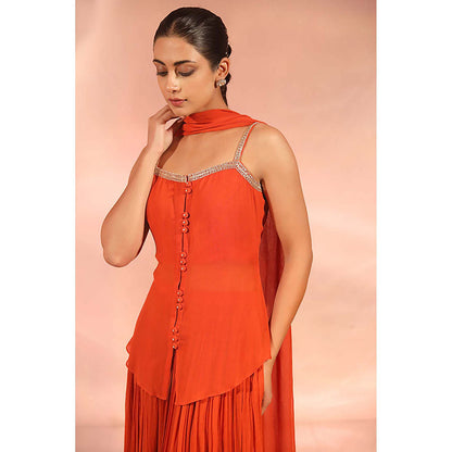 Kudi Pataka Designs Rumi Kurti with Palazzo and Dupatta