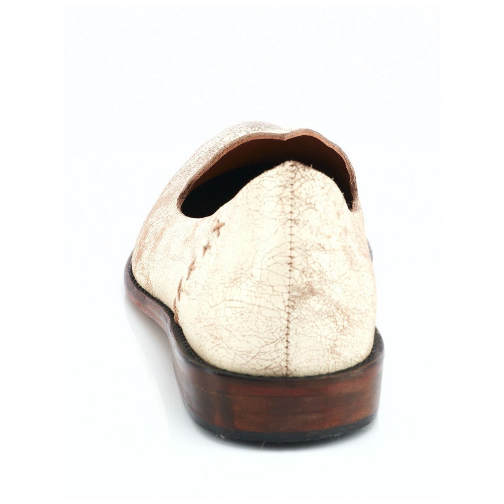 Kavith Sainaani White Distressed Juttis