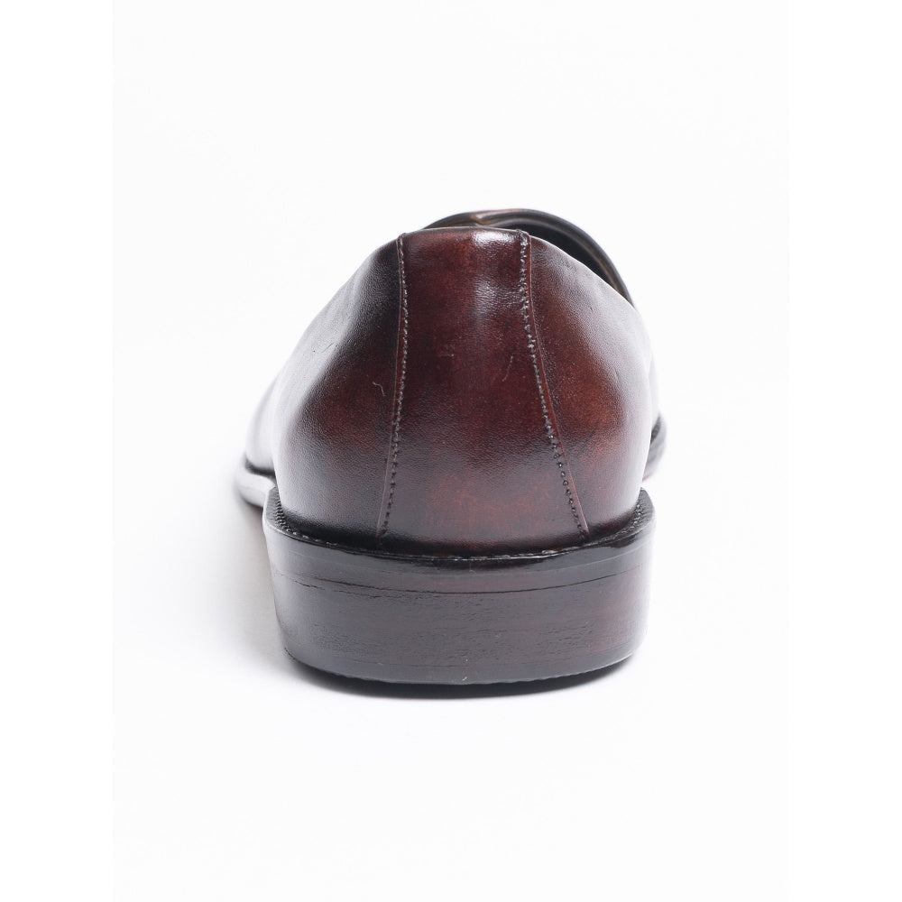 Kavith Sainaani Brown Patina Ornament Juttis
