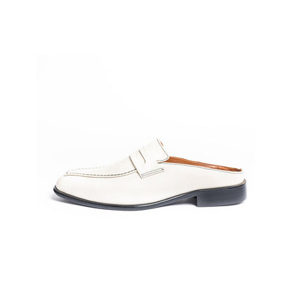 Kavith Sainaani Pearl Square Toe Mules